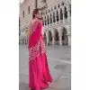 Shop Elegant Pink Crepe Beaded Palazzo Suit Plus Size – 214927