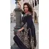 Shop Black Premium Crepe Palazzo Suit Plus Size Online – 214929