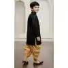 Shop Black Jute Silk Boy Indo Western Outfit Online – 215020