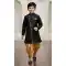 Boys Indo Western Outfit in Black Jute Silk – 215020
