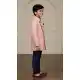 Stylish Pink Jute Silk Boys Indo Western – 215032