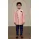 Stylish Pink Jute Silk Boys Indo Western – 215032