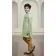 Green Indo Western Dress for Boys in Jute Silk – 215033