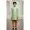 Green Indo Western Dress for Boys in Jute Silk – 215033