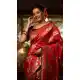 Red Traditional Banarasi Silk Saree with Weaving Work – 215112