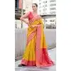 Buy Mustard Bandhani Soft Silk Plus Size Saree Online – 215126