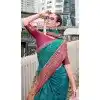 Buy Blue Bandhani Soft Silk Plus Size Saree Online – 215128