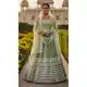 Pista Green Butterfly Net Embroidery Lehenga Choli – 215236