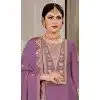 Purple Chinon Zari Work Plus Size Pakistani Suit Online – 215268
