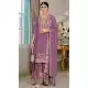 Purple Chinon Zari Work Pakistani Suit – 215268