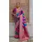 Pink Jacquard Banarasi Silk Saree – 215430