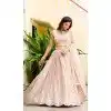 Shop Peach Faux Georgette Sequin Lehenga Choli Plus Size - 215455