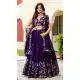 Purple Zari Sequin Party Lehenga Choli - 215510