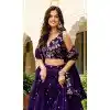 Buy Purple Zari Sequin Party Wear Lehenga Choli Plus Size - 215512