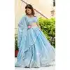 Shop Multi Sequin Faux Georgette Lehenga Choli Plus Size - 215513