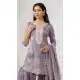 Purple Embroidered Gold Crush Sharara Suit – 215725