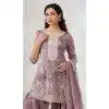 Buy Lavender Gold Crush Sharara Suit Plus Size – 215727