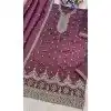 Buy Mauve Gold Crush Palazzo Suit Plus Size - 215729