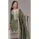 Gold Crush Green Palazzo Suit for Women 215730