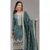 Blue Gold Crush Palazzo Suit Plus Size Buy Online - 215732