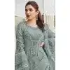 Shop Pista Green Georgette Pakistani Suit Plus Size - 215835