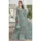 Pista Green Georgette Pakistani Suit with Embroidery Work - 215835