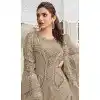 Designer Chiku Georgette Pakistani Suit Plus Size - 215836