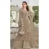 Designer Chiku Georgette Pakistani Suit Plus Size - 215836