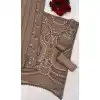 Designer Chiku Georgette Pakistani Suit Plus Size - 215836
