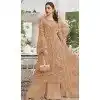 Shop Peach Georgette Pakistani Suit Plus Size - 215838