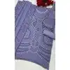 Designer Purple Georgette Pakistani Suit Plus Size - 215841