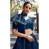Buy Blue Chanderi Plus Size Lehenga Choli Zari Work - 215849
