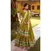 Buy Mehendi Green Chanderi Plus Size Lehenga Choli Zari Work - 216051