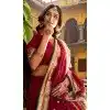Shop Dark Pink Chanderi Plus Size Lehenga Choli Zari Weaving - 216052