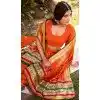 Orange Chanderi Plus Size Lehenga Choli with Zari Work - 216053