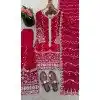 Shop Pink Fendy Silk Palazzo Suit Plus Size - 216065
