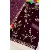 Shop Purple Velvet Pakistani Suit Plus Size Women - 216076