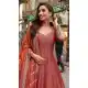 Pink Embroidered Jacquard Silk Gown – 216112