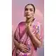 Pink Banarasi Silk Saree with Kanjivaram Weaving Work 216160