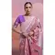 Light Lavender Banarasi Silk Saree with Kanjivaram Work 216163