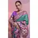 Rama Green Banarasi Silk Saree with Kanjivaram Weaving 216164