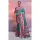 Rama Green Banarasi Silk Saree with Kanjivaram Weaving 216164