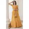 Shop Mustard Designer Lehenga Choli Plus Size - 216118