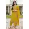 Yellow Cotton Pakistani Suit with Embroidery Work – 216170