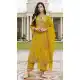 Yellow Cotton Pakistani Suit with Embroidery Work – 216170