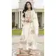 White Cotton Pakistani Suit with Embroidered Design – 216173