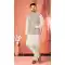 Men’s Cream Banarasi Silk Kurta Pajama – 216387