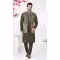 Men’s Green Kurta Pajama in Banarasi Silk – 216404