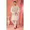 Cream Kurta Pajama in Banarasi Silk for Men – 216407