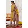 Buy Multi Crush Silk Party Wear Salwar Suit Plus Size - 216124